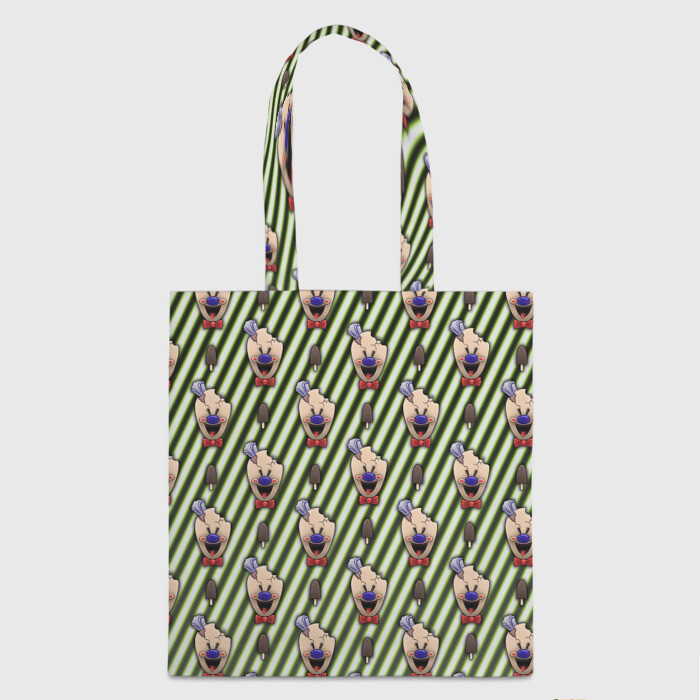 Шоппер 3D ICE SCREAM зеленый паттерн фото