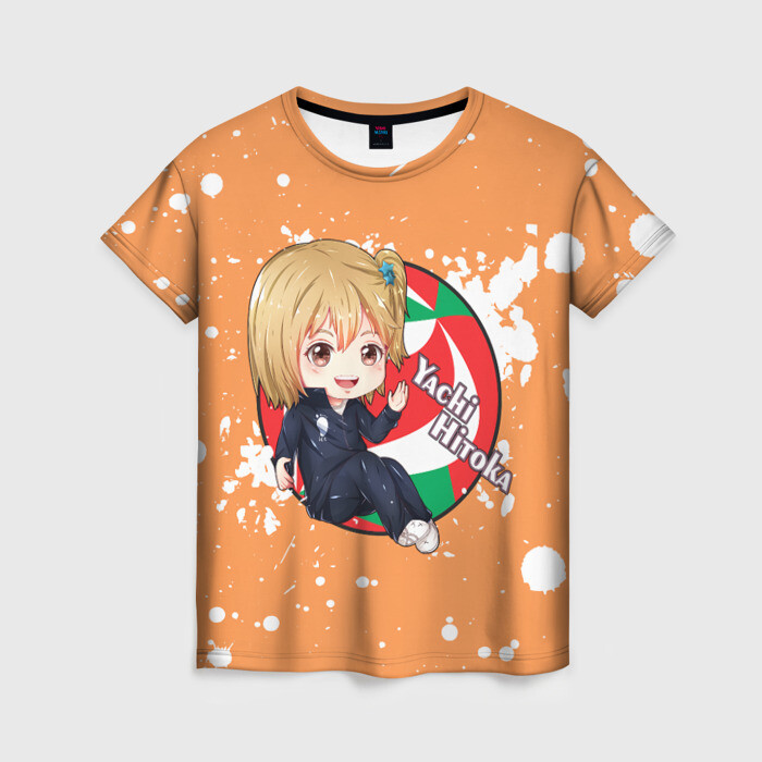 Женская футболка 3D Yachi Hitoka | Haikyu | Волейбол (Z) фото