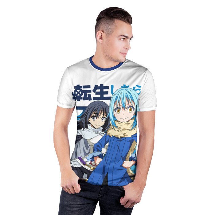 Мужская футболка 3D спортивная TenSura, Румиру и Сидзуэ фото