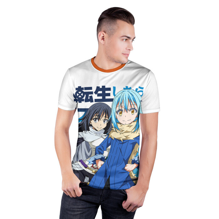 Мужская футболка 3D спортивная TenSura, Румиру и Сидзуэ фото