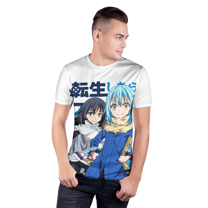 Мужская футболка 3D спортивная TenSura, Румиру и Сидзуэ фото