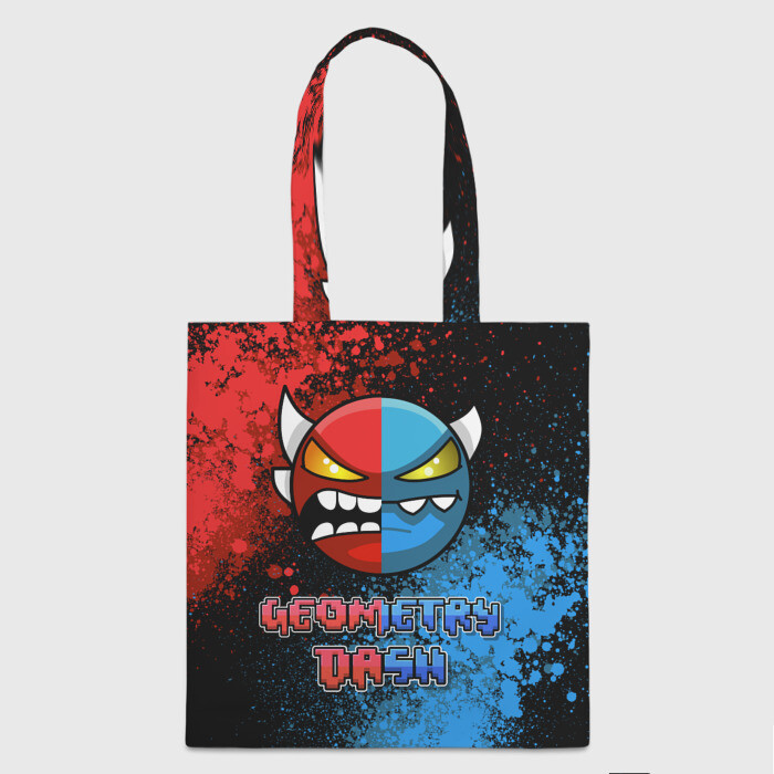 Шоппер 3D Geometry Dash (Red | Blue) фото