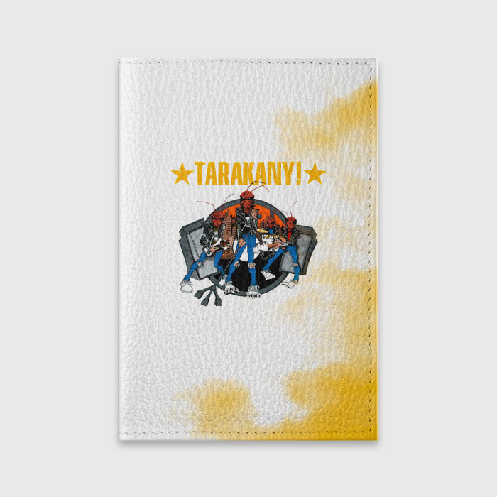 Обложка для паспорта матовая кожа TARAKANY! | Тараканы! фото