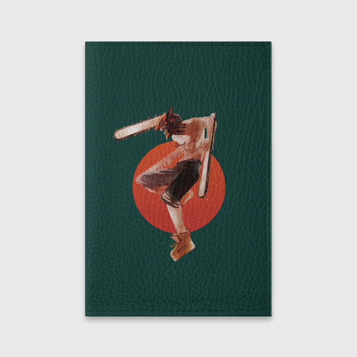 Обложка для паспорта матовая кожа Дэндзи в прыжке фото