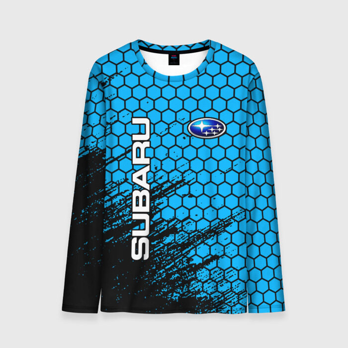Мужской лонгслив 3D Subaru / Субару фото