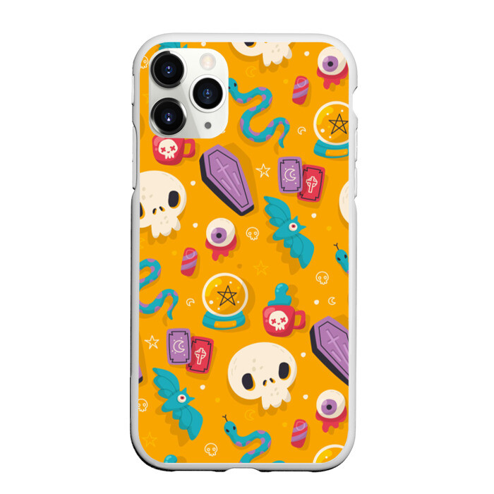 Чехол для iPhone 11 Pro матовый Весенний Хэллоуин фото