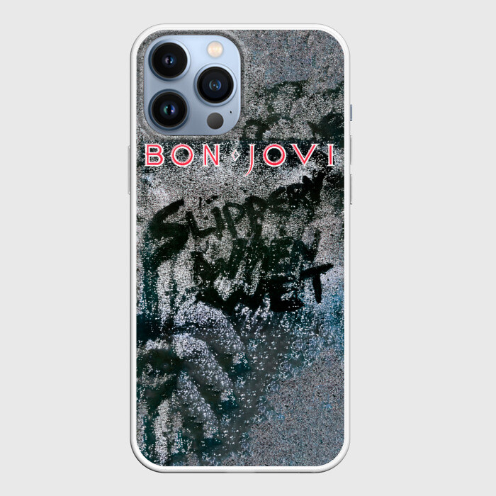 Чехол для iPhone 13 Pro Max Slippery When Wet   Bon Jovi фото