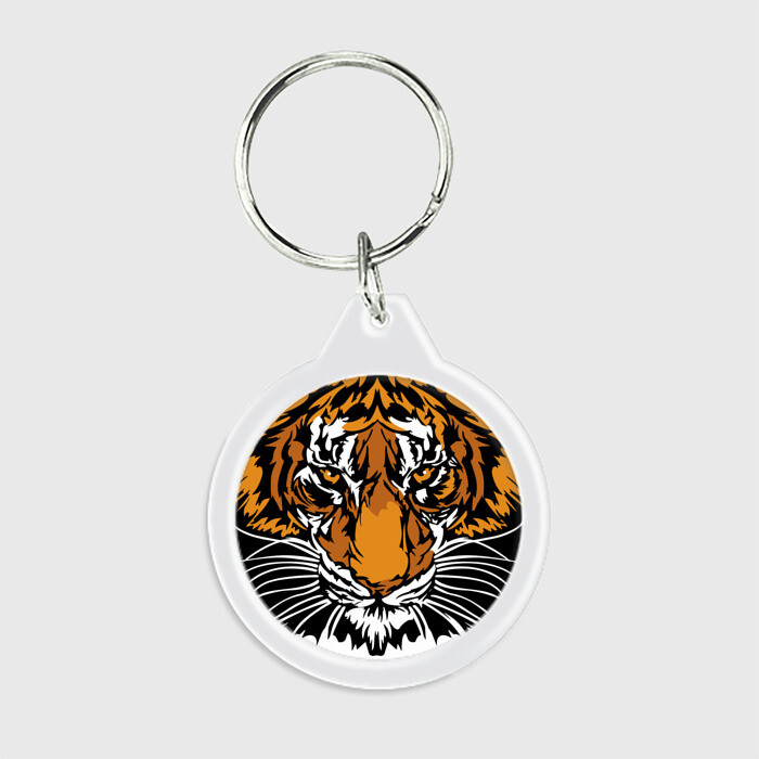 Брелок круглый Взгляд хозяина джунглей фото