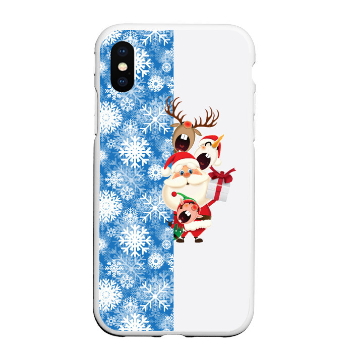 Чехол для iPhone XS Max матовый Подарок от Санты фото