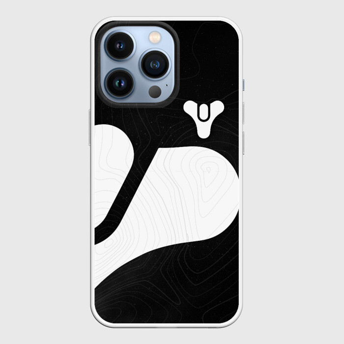 Чехол для iPhone 13 Pro DESTINY 2 LOGO WHITE фото