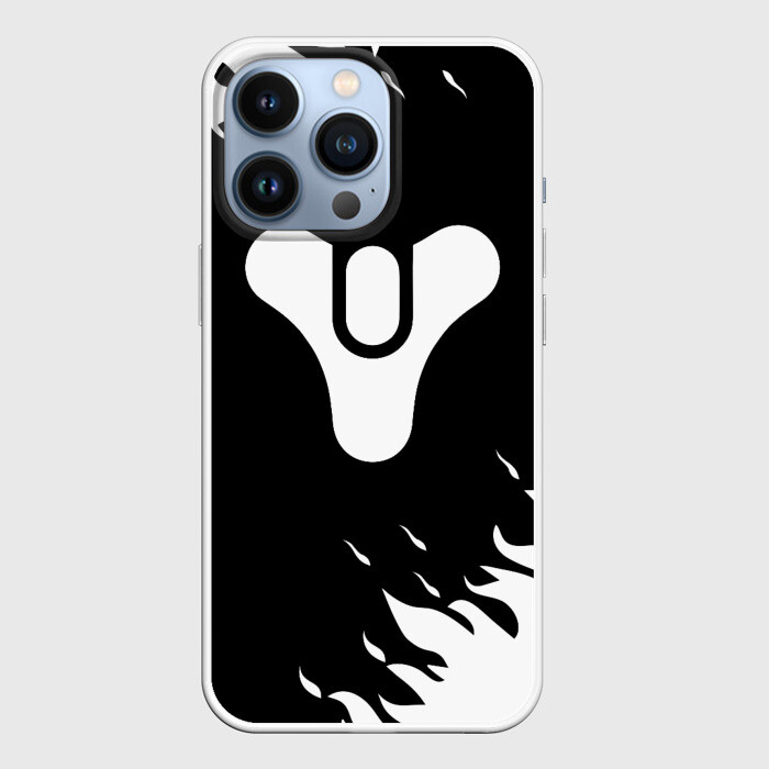 Чехол для iPhone 13 Pro DESTINY 2 LOGO WHITE FIRE фото