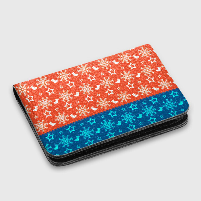Картхолдер с принтом Новогодний узор | фото