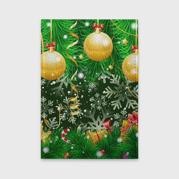 Обложка для автодокументов Новогоднее Настроение (Елка) фото