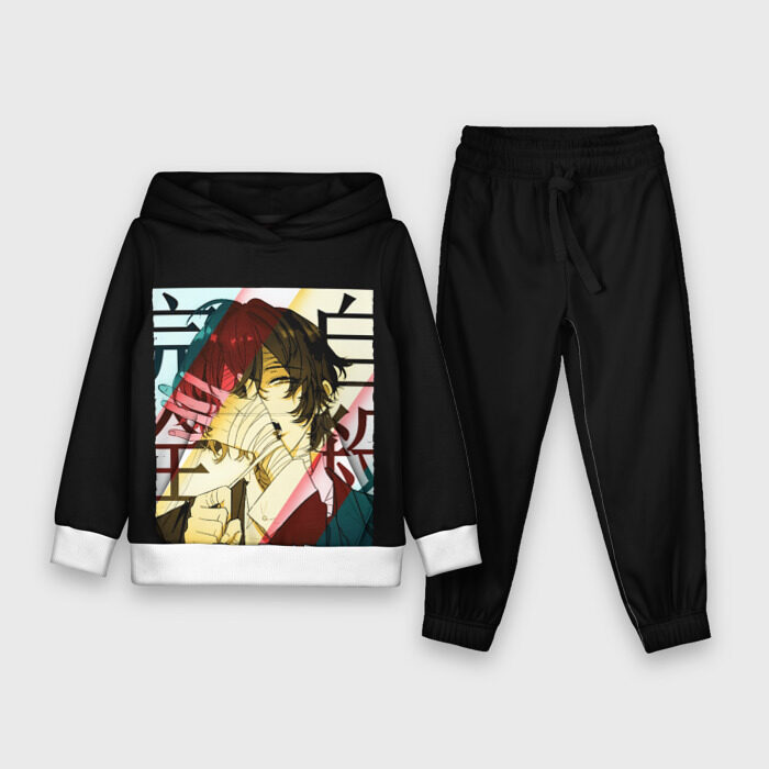 Детский костюм 3D (с толстовкой) Дазай Осаму Dazai в бинтах фото