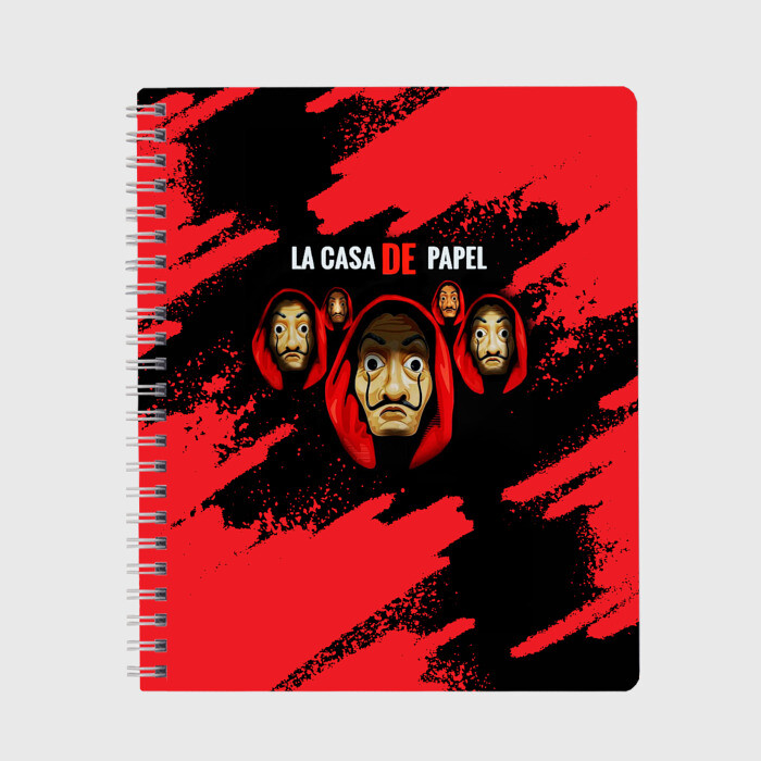 Тетрадь СЕРИАЛ БУМАЖНЫЙ ДОМ, LA CASA DE PAPEL BELLA CIAO фото
