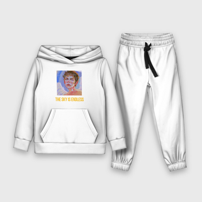 Детский костюм 3D (с толстовкой) Изделие с принтом плачущий ангел ,