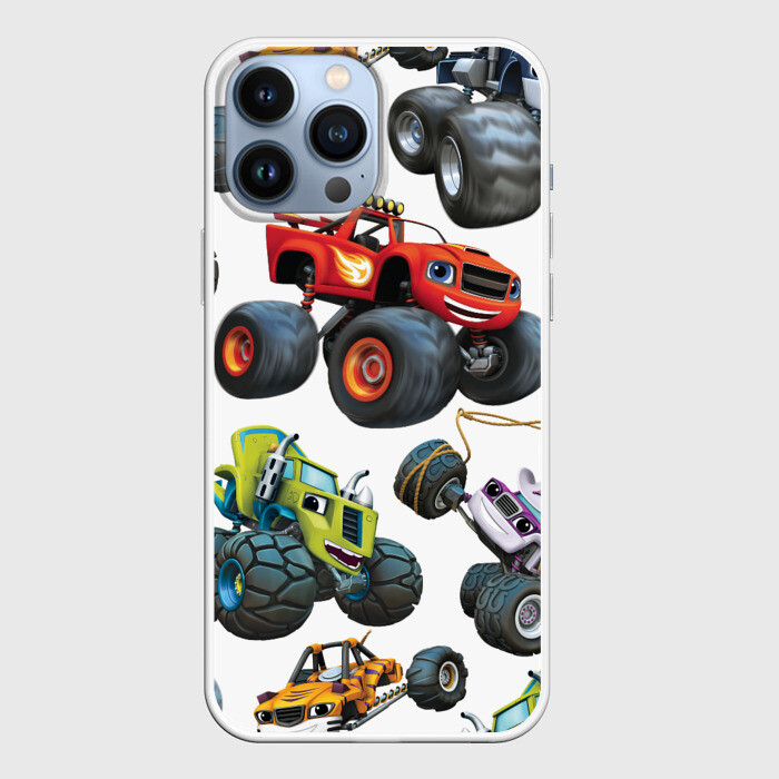 Чехол для iPhone 13 Pro Max Вспыш и чудо машинки   Персонажи фото