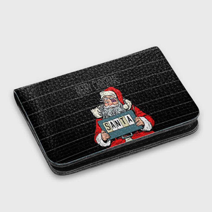 Картхолдер с принтом Merry Christmas Санта с синяком фото