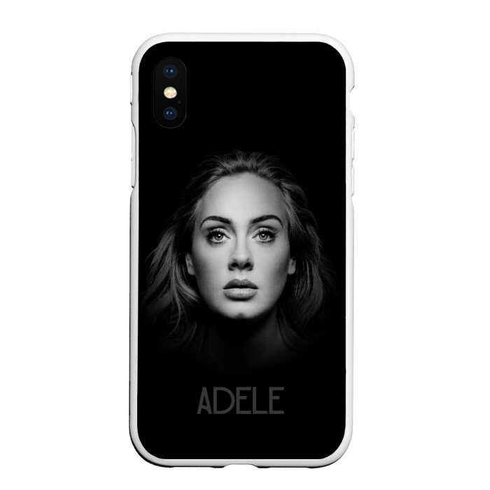 Чехол для iPhone XS Max матовый Портрет Адель фото