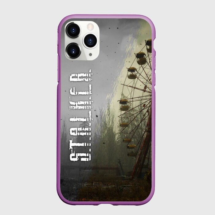 Чехол для iPhone 11 Pro матовый СТАЛКЕР 2 КОЛЕСО ОБОЗРЕНИЯ фото