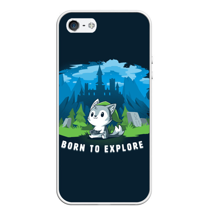 Чехол для iPhone 5/5S матовый Волчек геймер фото