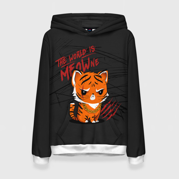 Женская толстовка 3D ГОД ТИГРА 2022 THE YEAR OF THE TIGER 2022 фото