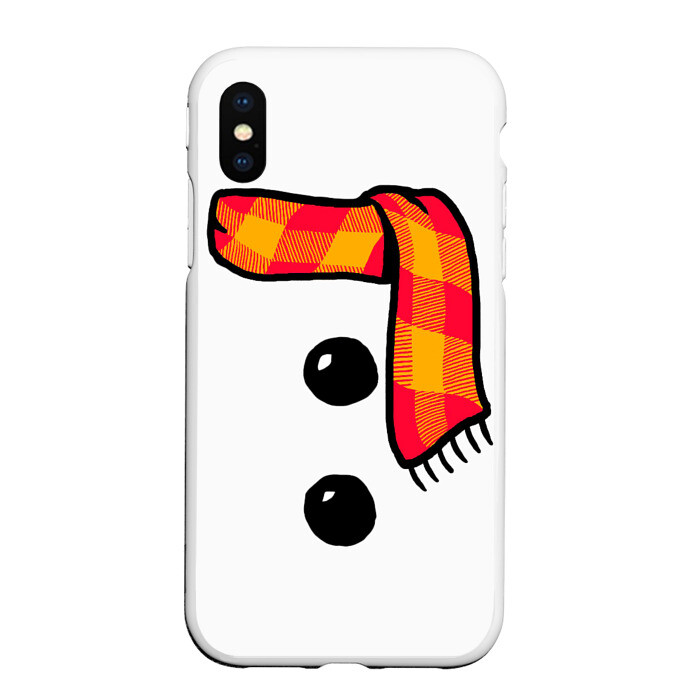 Чехол для iPhone XS Max матовый Snowman Outfit фото