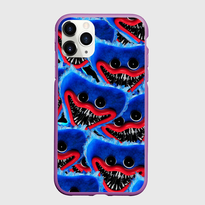 Чехол для iPhone 11 Pro матовый УЖАСНОЕ ЛИЦО ХАГГИ ВАГГИ фото