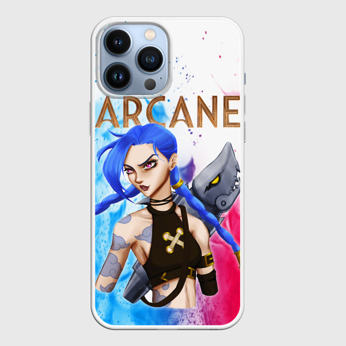Чехол для iPhone 13 Pro Max 18+ ARCANE   АРКЕЙН   JINX FIRE фото