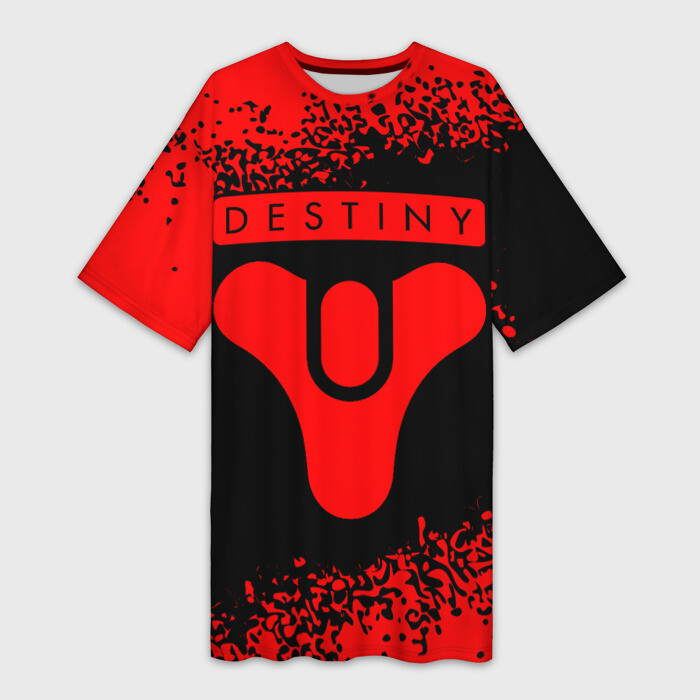 Платье-футболка 3D ДЕСТИНИ 2  Краска фото