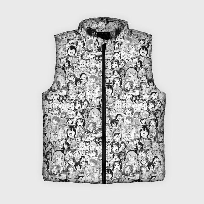 Женский жилет утепленный 3D АНИМЕ   АХЕГАО фото