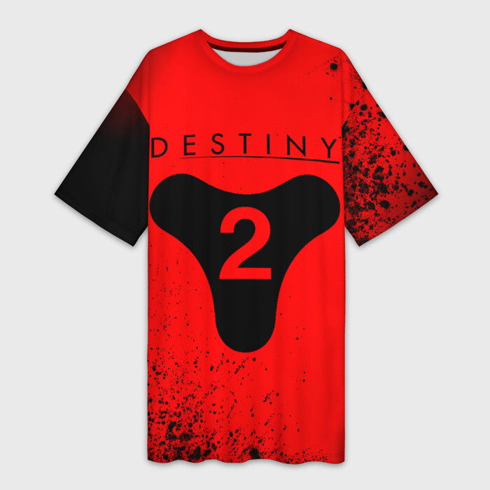 Платье-футболка 3D DESTINY 2  Арт фото