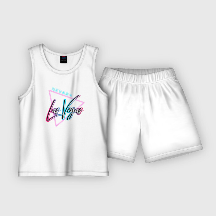 Детская пижама с шортами хлопок Лас Вегас Невада фото