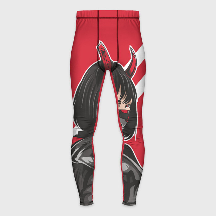 Мужские тайтсы 3D Девушка  Аниме с рожками фото